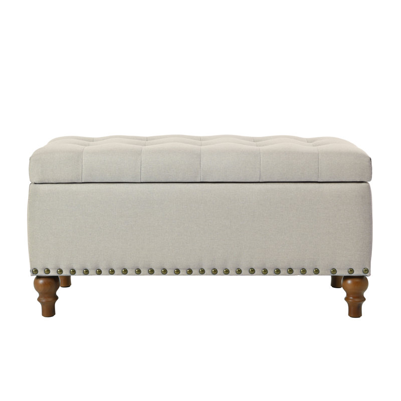 Ottoman storage bench,, Beige