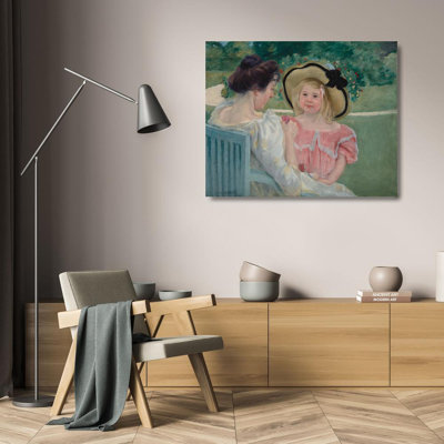 "In the Garden" by  Mary Cassatt - Gallery Wrap Canvas Wall Art