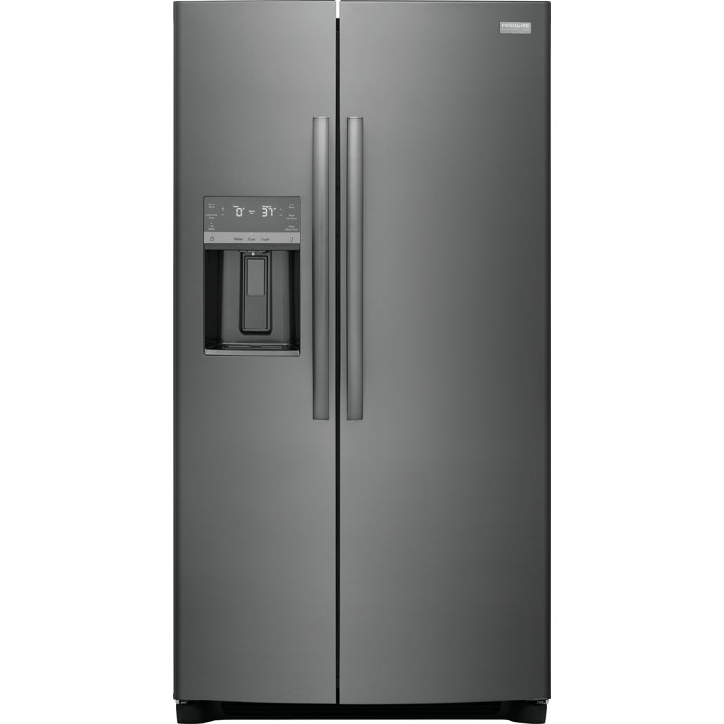 Frigidaire Gallery 36" 22.3 Cubic Feet Energy Star Smudge-Resistant Side By Side Refrigerator with External Water and Ice Dispenser