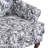 Duward Upholstered Rococo Black Chenille Wingback Accent Chair with Rolled Arm and Solid Wood Leg (Set of 2)-1893327858