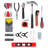 Stalwart 132 Piece Heat Treated Tool Kit with Carrying Case- Steel Hand Tool and Basic Repair Set
