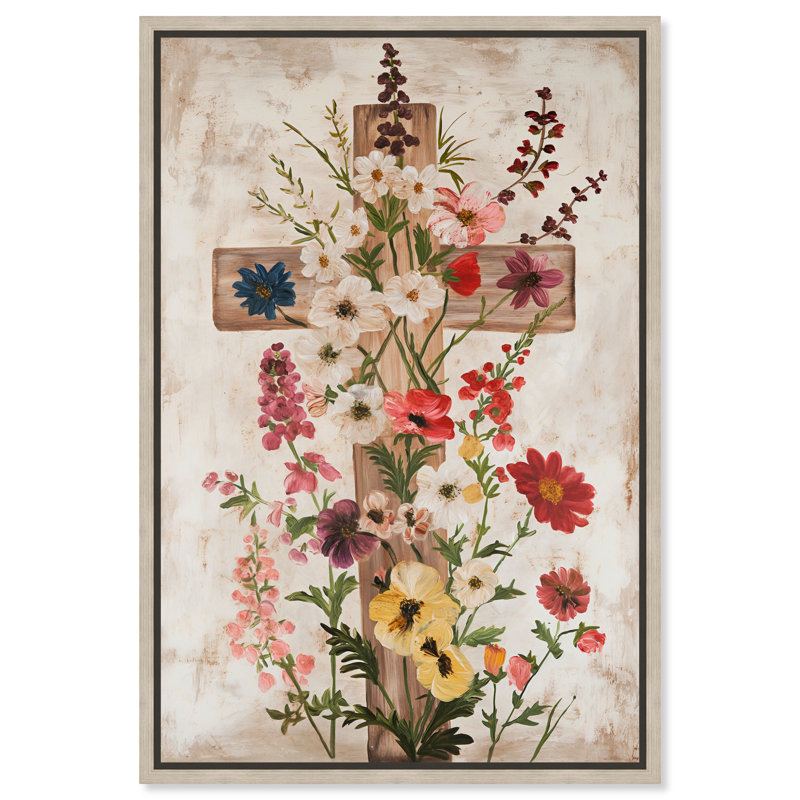 Art mural, art mural, toile de fond encadrée «Blonding Faith II», cadre blond, 10 x 15, H 16 po x l 11 po, Cadre blond