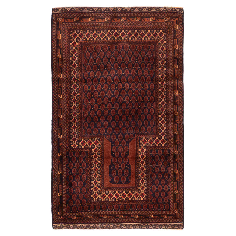 Teimani Navy Rug 3'2" x 5'3"