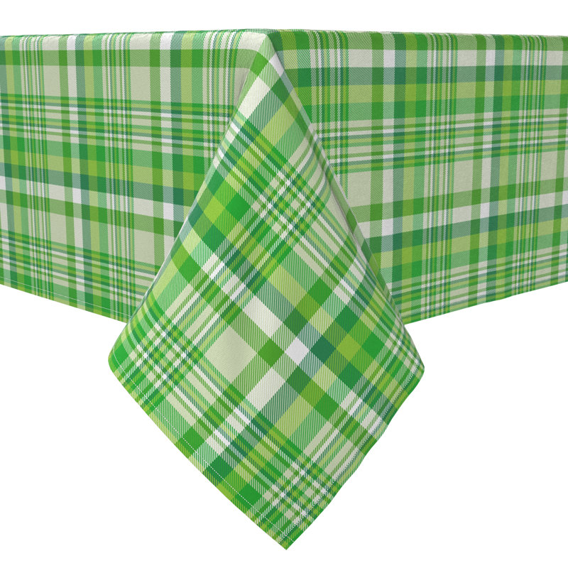 Rectangular Tablecloth, 100% Cotton, 60X84", Plaid 12