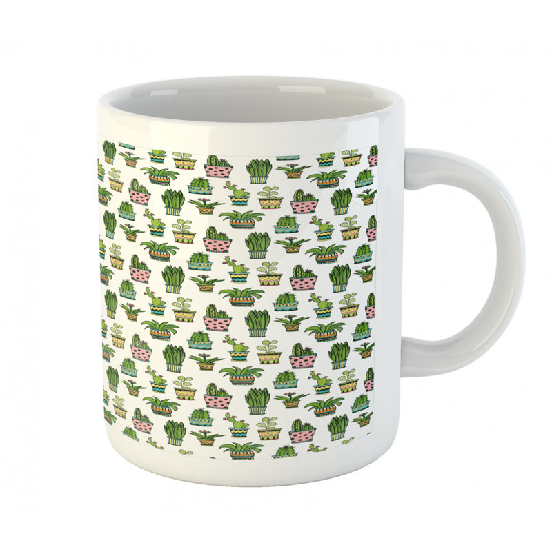 Grande tasse à café cactus