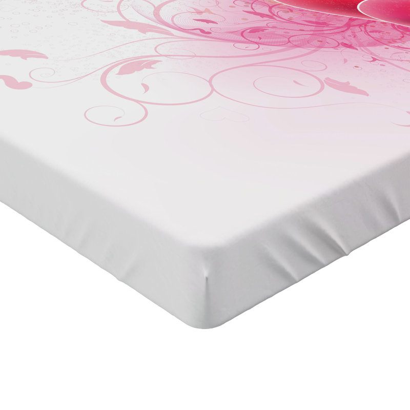 Ensemble de 2 drap-housse romantique Ambesonne, Drap-housse très grand californien