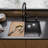 Karran Fusion Undermount 27-in x 18-in Stainless Steel Single Bowl Workstation Kitchen Sink-122059474