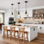 Luminaire suspendu simple avec abat-jour en verre
