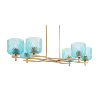 Luminaire pour îlot de cuisine 6 lumières Headland