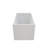 43" Acrylic Free Standing Bath Tubs Modern White Soaker Tub