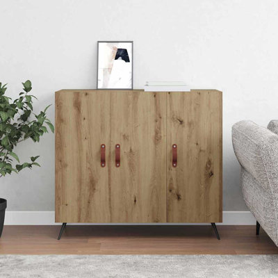 Sideboard Engineered Wood Rectangular Storage Modern Contemporary