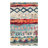 Machine Woven Polypropylene Area Rug in Teal/Orange/Beige-88520883