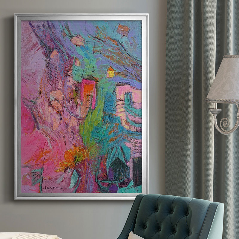 " My Pink House ", Silver, 30.5" H x 22.5" W x 1" D