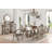 Menlo 68''L 2-Drawer Server with Marble Top in Antique Silver