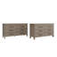 Commode 6 tiroirs, ensemble de 2