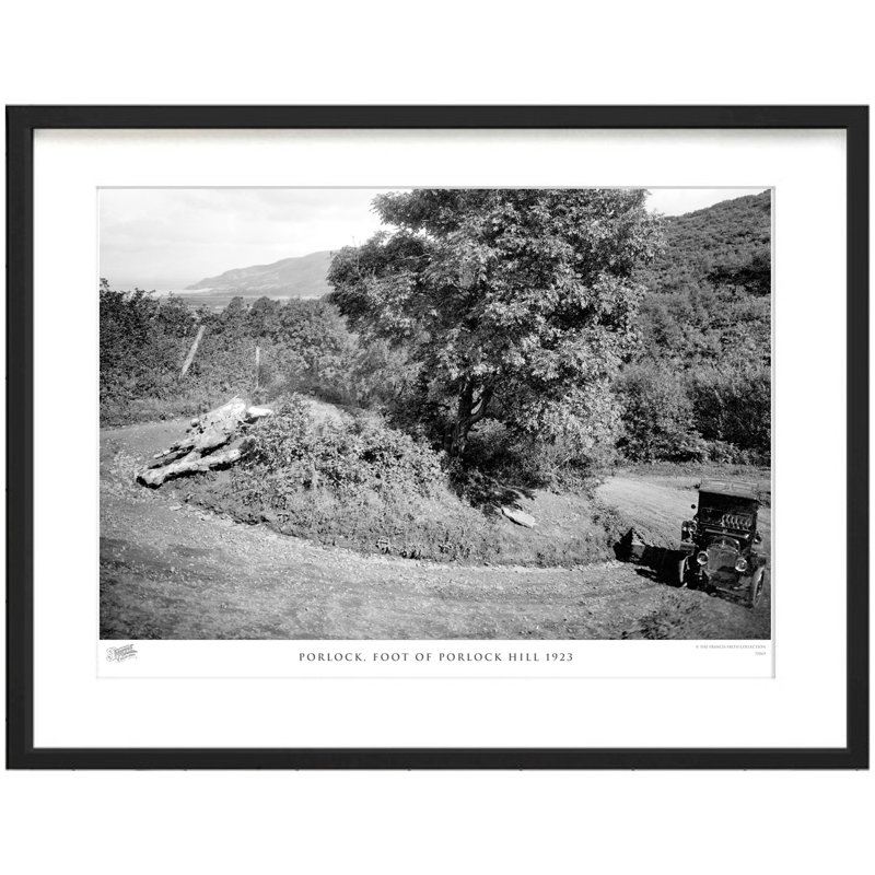 Porlock, Foot of Porlock Hill 1923 1 Piece Single Picture Frame Wall Art, 60cm H x 80cm W x 2.3cm D