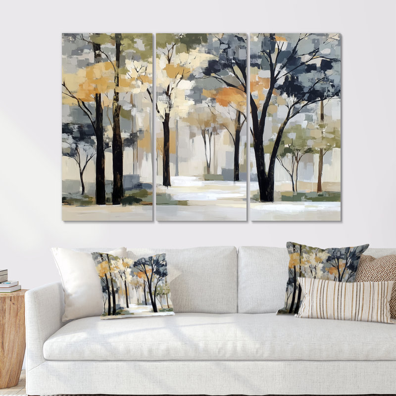 Ensemble de salon art mural blanc et noir, H 32 po x l 48 po, Toile tendue, Ne s’applique pas