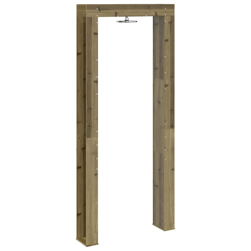 Outdoor Shower and Footwash Spout, Green Oak