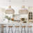 Calpella -Natural and White Rattan Light Pendant-2078343071