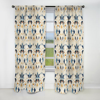 Symétrique Ikat Balance Fusion - Rideau Ikat - Rideau occultant Ikat - 1 panneaux