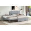 Lit plateforme double avec lit gigogne et lit gigogne double