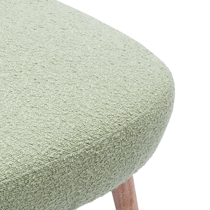 Fauteuil de chambre rembourré Breann, Mélange de polyester sauge du désert
