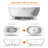 MonBlari 51" X 27" Solid Surface Freestanding White Soaking Bathtub with Overflow and Pop-up Drain For Bathroom-124328619-124328621