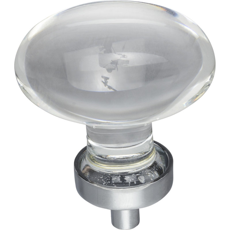 Harlow Oval Knob, Polished Chrome