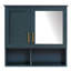 Armoire à pharmacie murale 30 po 2-en-1 à fixation murale, tablettes réglables et porte à fermeture en douceur-711676906