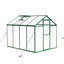 Serre en polycarbonate de 6 pi x 8 pi - Cadre en aluminium robuste pour les blocs de basse-cour
