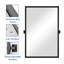 Miroir de salle de bain inclinable avec cadre en alliage d'aluminium, miroir pivotant, miroir de meuble-lavabo mural réglable