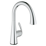 Ladylux Zedra Pull Down Touch Single Handle Kitchen Faucet with Accessories