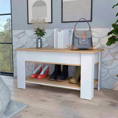 Banc de jonquille, plateau relevable et panneau inférieur