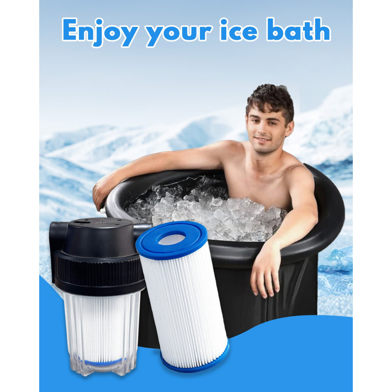 DAYEAR Cold Plunge Filter Cartridge 20 Micron Pleated Sediment Filter 5"x2.5" (8 Pack) Replaces Most Compatible with Cold Plunge Chiller,Ice Bath Chiller