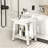 Shower Bench Seat HIPS Shower Stool w/Handle Shower Head & Soap Holder-942981404