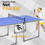 Ensemble de table de tennis de table pliable et portatif de taille moyenne 6 pi pour jeux d'intérieur et d'extérieur avec filet, 2 raquettes de tennis de table et 3 balles