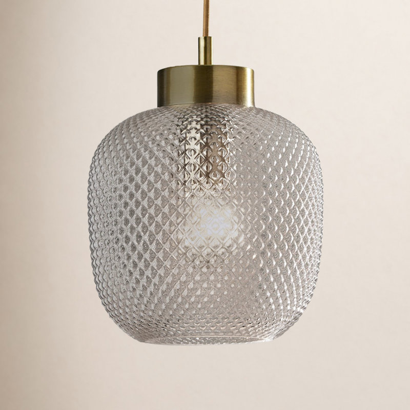 Luminaire suspendu cylindrique à 1 lumière Maldives