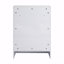 Armoire de rangement autoportante pour salle de bain, 24 po, 2 portes à fermeture douce, blanc brillant, (emballage Kd)