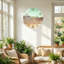 Paysage désertique horloge murale décorative en verre 23,6 po-894877746