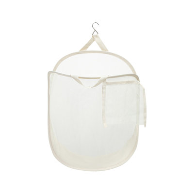 Foldable Classification Dirty Clothes Basket Separated Laundry Basket Home Breathable Storage Basket Mesh Wall Mounted Dirty Clothes Basket Storage Bucket