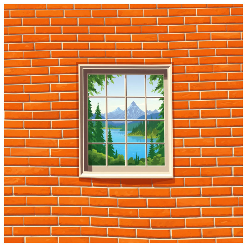Rideaux de douche Brick Wall, L 70 po x H 84 po