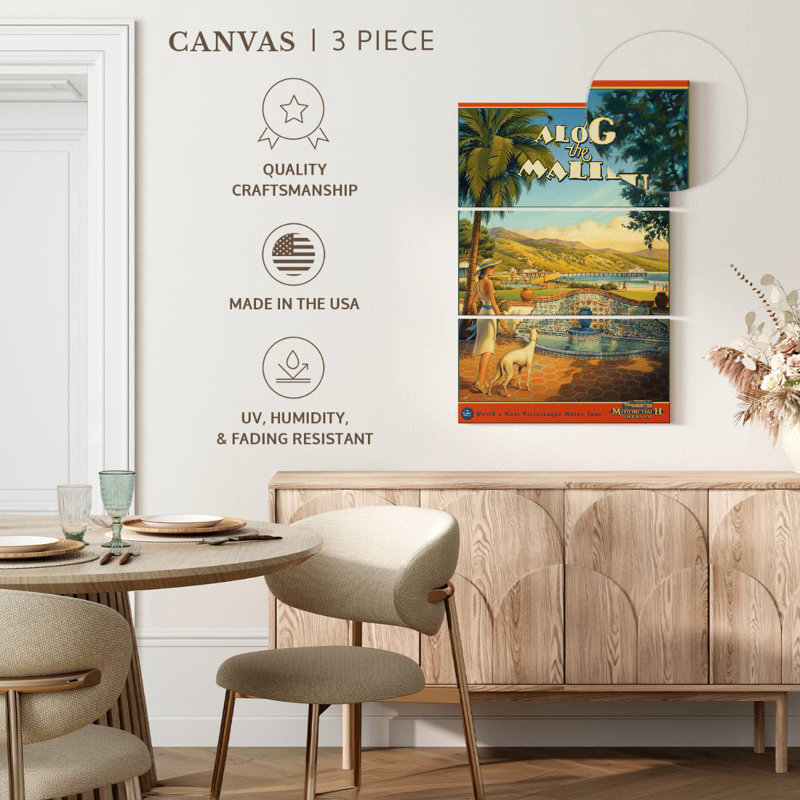 Masam Along The Malibu, 74" H x 48" W