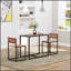3-Piece Industrial Dining Table Set For 2, Perfect For Cozy Meals And Conversations In Small Spaces
