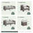 5 Piece Rattan Outdoor Sectional Seating Group with Cushions