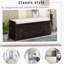 Banc de rangement avec tablettes réglables, banc à chaussures avec coussin amovible-153018139