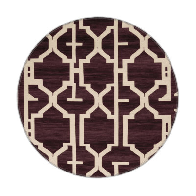 Tapis brun intérieur et extérieur Trellis