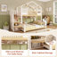 Solid Wood Storage Bed