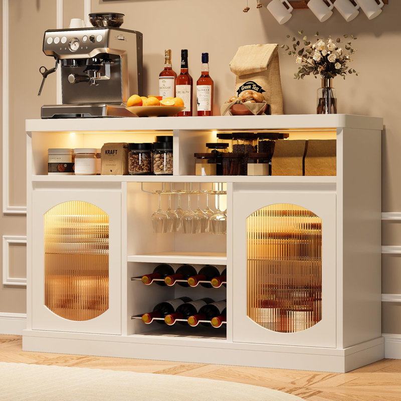 Armoire à boissons alcoolisées 47 "avec support à vin