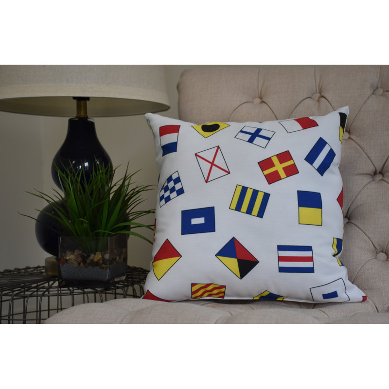 Housse et insert de coussin carré Nantucket, 26 po x 26 po, Rouge