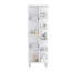 Armoire de rangement haute de 63 pouces avec quatre tablettes ouvertes